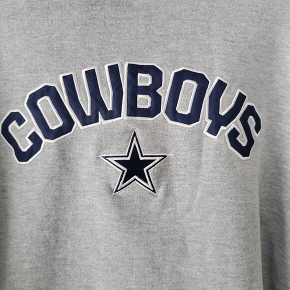 NFL Team Apparel Reebok Dallas Cowboys Hooded Sweatshirt, Men’s XL, Embroidered - Picture 2 of 8